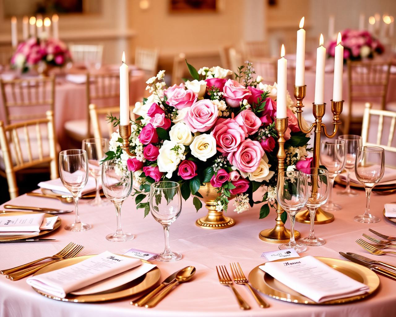 Curated dinner table setting